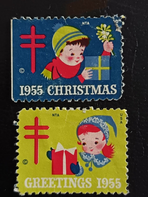 USA Joulumerkit 1955