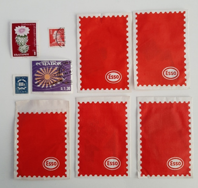 Esso- postimerkkikuoret 5 kpl