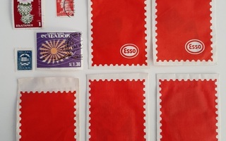Esso- postimerkkikuoret 5 kpl