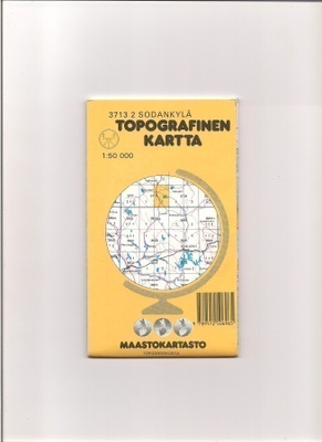 Topografinen kartta 1:50 000 Sodankylä
