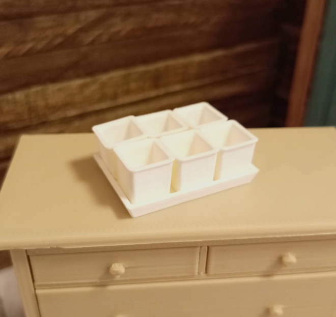 Nukkekoti miniatyyri yrttipurkit setti 1:12