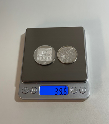 39,6g Erä hopea rahoja