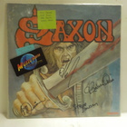 SAXON - S/T M-/EX LP + 4 NIMMARIT!!! - pikkukuva 1