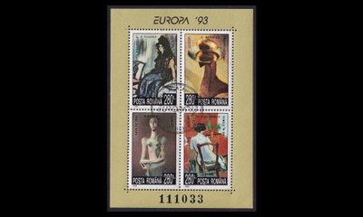 Romania 4891-4BL282 o Europa nykytaide (1993)