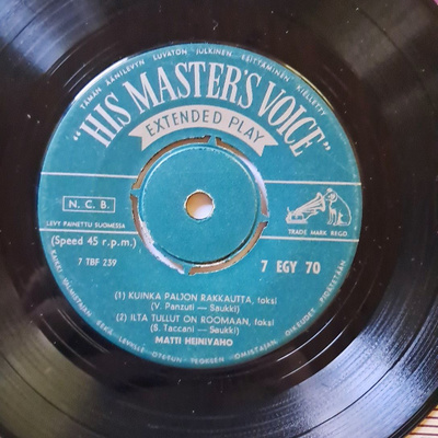 Matti Heinivaho, EP 7 EGY 70, V.1959