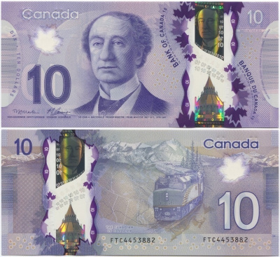 Kanada Canada 10 Dollars 2013 (P-107a) UNC Polymer
