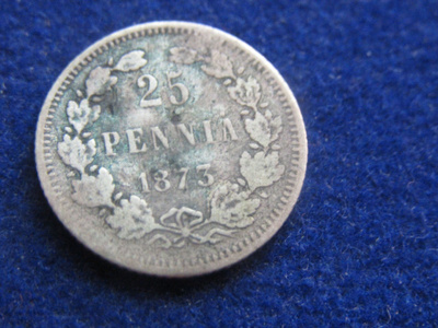 25 penniä 1873