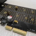 Adapteri NVMe kahdelle M.2 levylle plus SATA-liitin PCIe - pikkukuva 3