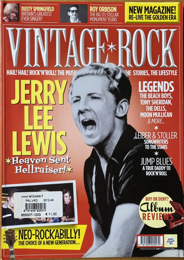 Vintage Rock -lehti nro 4/2012 - Jerry Lee Lewis ym.