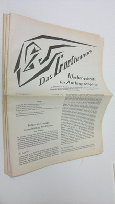 Martin (red.) Barkhoff : Das Goetheanum nr. 8-16/1988 : W...