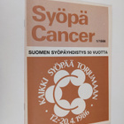 Syöpä : Cancer 1/1986 - Syöpäjärjestöjen aikakauslehti - pikkukuva 1