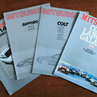 Mitsubishi- autoesitteet 4 kpl 1980-luku - pikkukuva 1