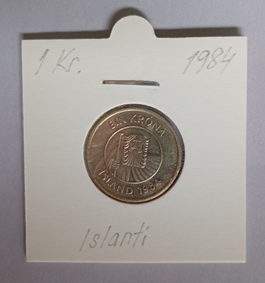 Islanti 1 Kr. v.1984 KM#27