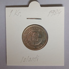 Islanti 1 Kr. v.1984 KM#27 - pikkukuva 1