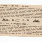 Purkkakuva Hellas VIIMEINEN MOHIKAANI n:o 56 - pikkukuva 2