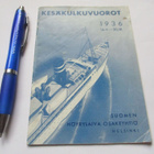1936 SHO aikataulu 12+12s. kaksipuoleinen ja - kielinen - pikkukuva 1