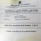 JOE COCKER - SUPERSTAR LIVE CONCERT SERIES  RADIOSHOW 2CD - pikkukuva 3