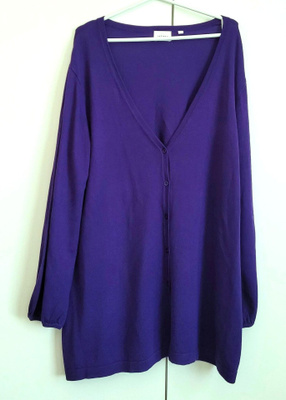 violetti neuletakki 46 (väljä malli)