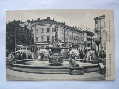 VANHA Postikortti Helsinki Raitiovaunu 1900-luku