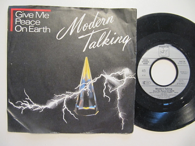 Modern Talking Give Me Peace On Earth 7" sinkku
