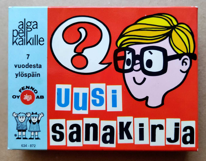 UUSI SANAKIRJA – Fenno-Alga korttipeli 1960-l, Suomi-versio