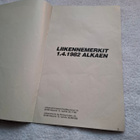 LIIKENNEMERKIT 1.4.1982 alkaen VIHKONEN 1984 - pikkukuva 2