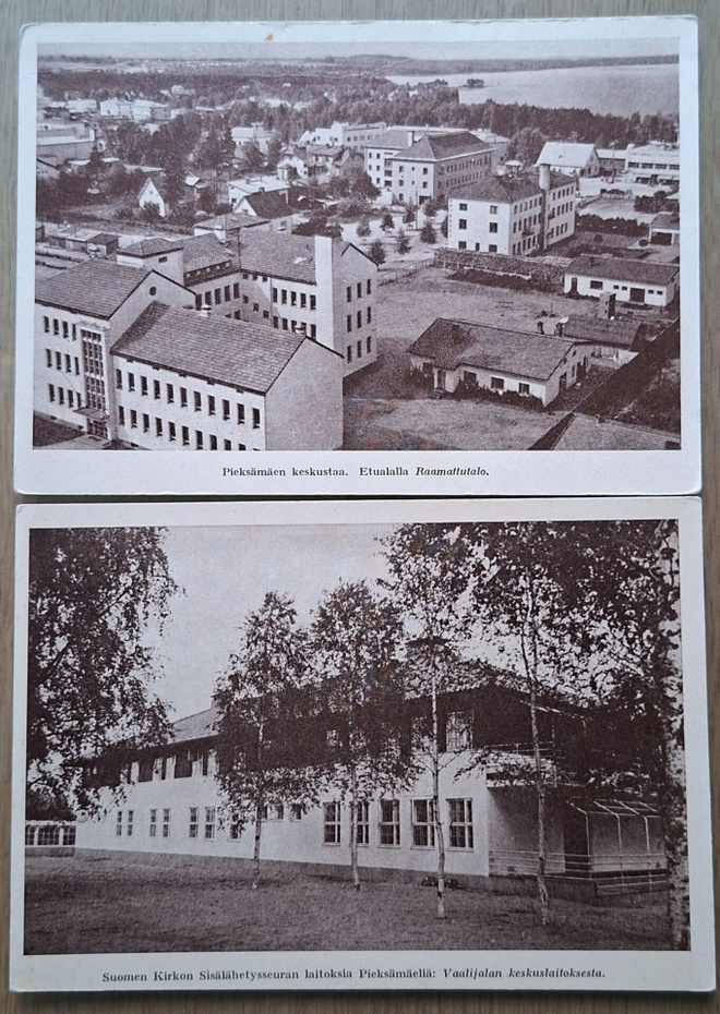 Pieksämäki, kaksi erilaista korttia.