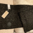 MIchael Kors säihkyvä musta kaulaliina merino cashmere yms - pikkukuva 2