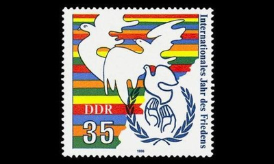 DDR 3036 ** Kansainvälinen rauhan vuosi (1986)