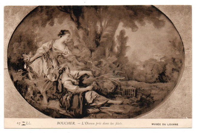 Vanha kortti, François Boucher, Houkutuslintu