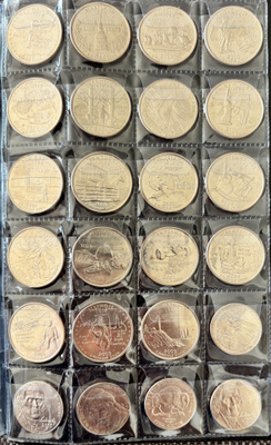 USA Quarter dollar. 24 kpl.