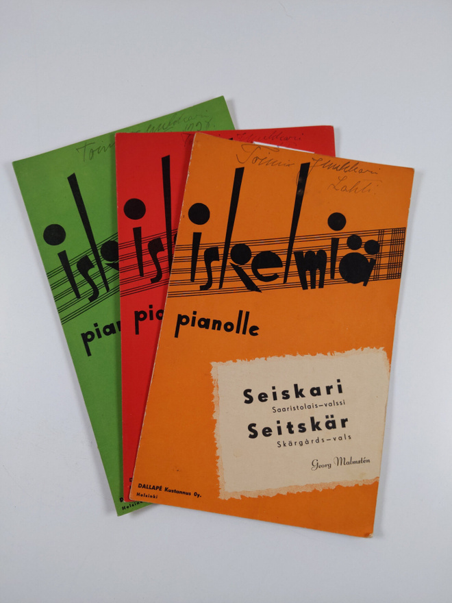 Georg Malmsten : Iskelmiä pianolle : Seiskari : Saaristol...