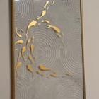 Käsintehty 3D-taulu 50 × 70 cm – kultaiset kalat - pikkukuva 3