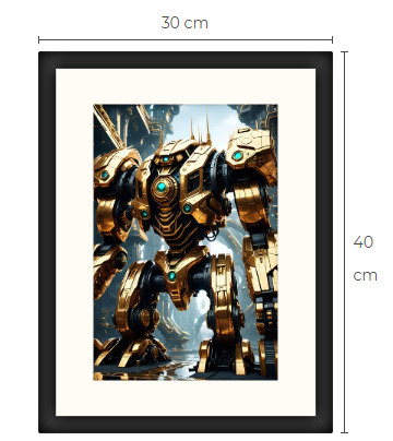 Uusi uniikki Sci-Fi Science Fiction print 30 cm x 40 cm