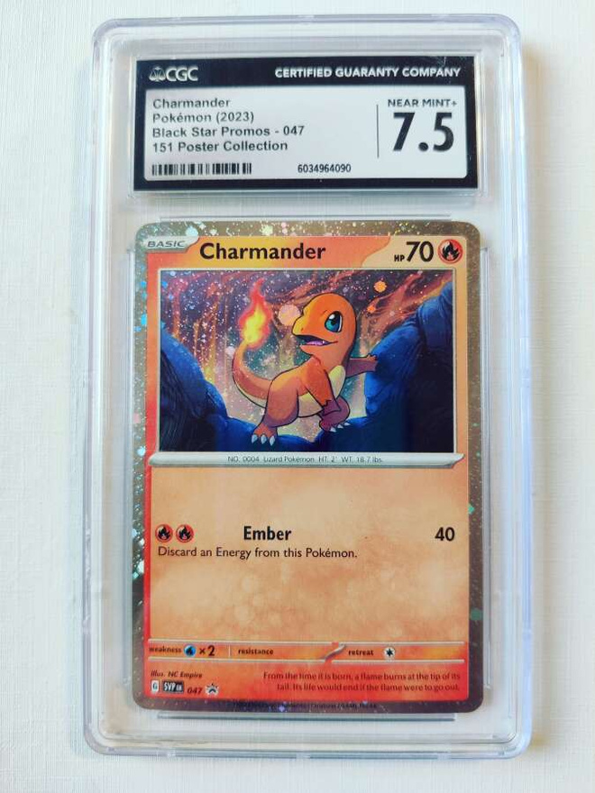 Charmander Black Star Promo SVP 047 CGC 7.5