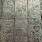 Vanha Tibetan Kiinalainen hopein complete set of 13 amuletti - pikkukuva 4