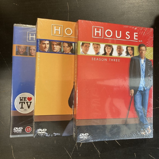 House - Kaudet 1-3 18DVD (UUSI)