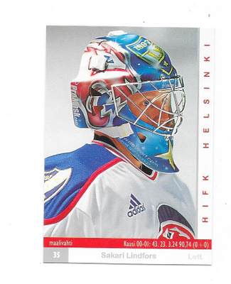 2001-02 CardSet #14 Sakari Lindfors HIFK MV