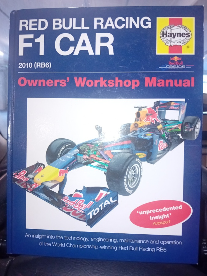 Manuaali RED BULL RACING F1 CAR 2010 RB6 ( SIS POSTIKULU  )