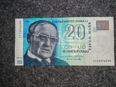 20 markkaa, seteli vuodelta 1993