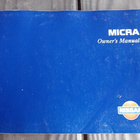 NISSAN MICRA owner's manual englanninkielinen 2001 - pikkukuva 1