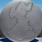 Vantaa Vaakuna. Hopeavärinen rasiassa. Halkaisja - 54 mm. - pikkukuva 3