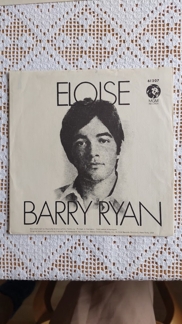 7" KANSI Barry Ryan: Eloise (VAIN KANSI)