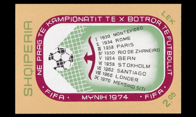 Albania 1648BL49 ** Jalkapallon MM-kisat Saksa (1973)