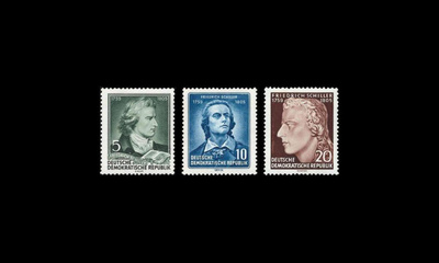 DDR 464-6 ** Friedrich Schiller, runoilija (1955)