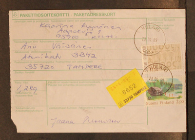 # 23201 # Paketti 1,2kg - Kolari > Tampere