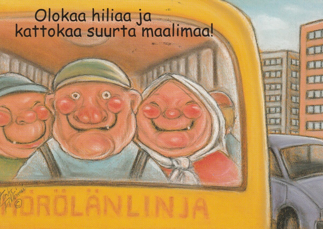 TERHO PELTONIEMI - HÖRÖLÄNPORUKKA LINJA-AUTOSSA