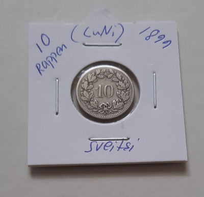 Sveitsi 10 rappen 1899