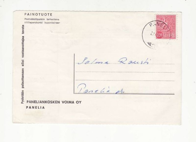FIRMAKORTTI PANELIA KOSKEN VOIMA