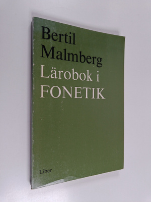 Bertil Malmberg : Lärobok i fonetik
